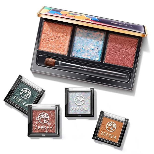 2019 ZEESEA New Picasso Collections Matte Eyeshadow Palette Shiny Gliter Eye Shadow Pigmented Waterproof Cosmetic