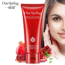 Load image into Gallery viewer, Foaming Facial Cleanser  Removes Blackhead  Pimples Acne Pores Spots Red Pomegranate Face Wash
