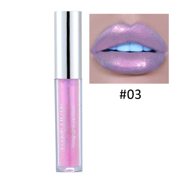 Glitter Liquid Lipstick Lip Plumper Gloss Crystal Glow Laser Holographic Lipsticks Mermaid Pigment Shiny Lipgloss Tube Makeup