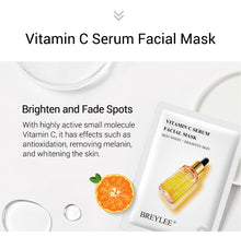 Load image into Gallery viewer, BREYLEE Vitamin C Whitening Face Serum Facial Cream Mask Fade Freckles Spots Melanin Eye Cream Remove Dark Circles Skin Care
