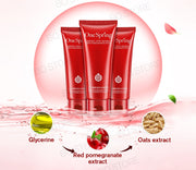 Foaming Facial Cleanser  Removes Blackhead  Pimples Acne Pores Spots Red Pomegranate Face Wash