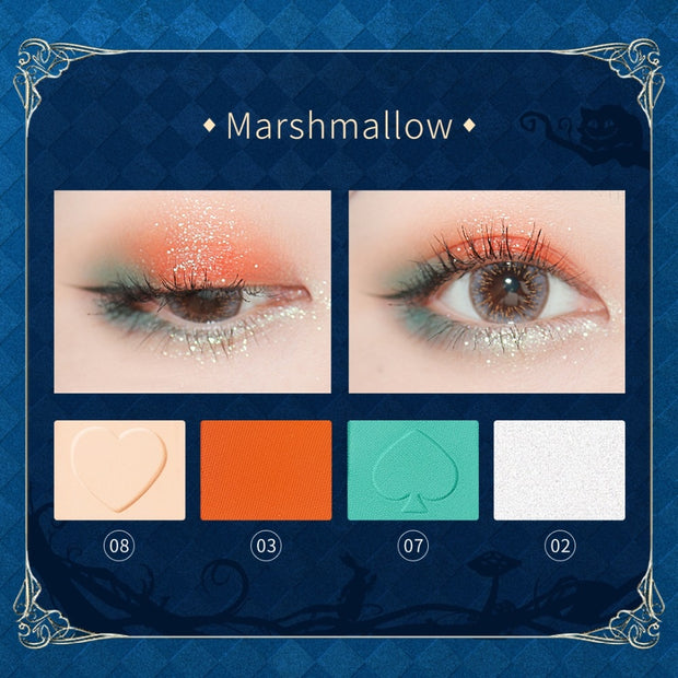 ZEESEA British Museum 12 Colors Eyeshadow Palette "Alice in Wonderland" Series Matte Glitter Eye Shadow Pallete