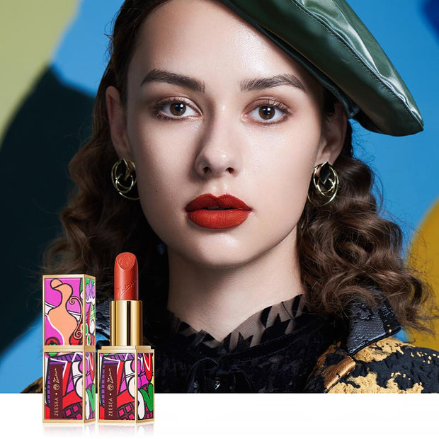 ZEESEA Picasso Lipstick Set Long Lasting Matt Waterproof Velvet Non-Stick Cups Natural Make Up Lip