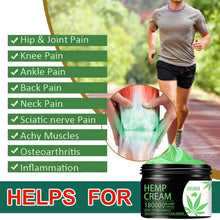 Load image into Gallery viewer, Relief Back Muscle Pain Sprain Arthritis Pain Hemp Soothing Cream for Pain Relief Anxiety Sleep Anti Inflammatory Extract
