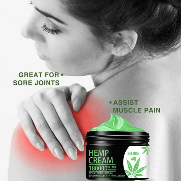 Relief Back Muscle Pain Sprain Arthritis Pain Hemp Soothing Cream for Pain Relief Anxiety Sleep Anti Inflammatory Extract