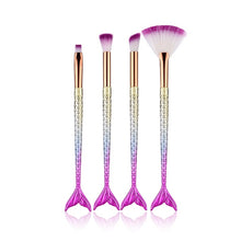 Load image into Gallery viewer, Makeup Brushes Kit Natural Tool Mermai Pencil Cosmetics Foundation Artist Mermaid Highlighter Face Set Of Bronzer Eyeshadow Lip
