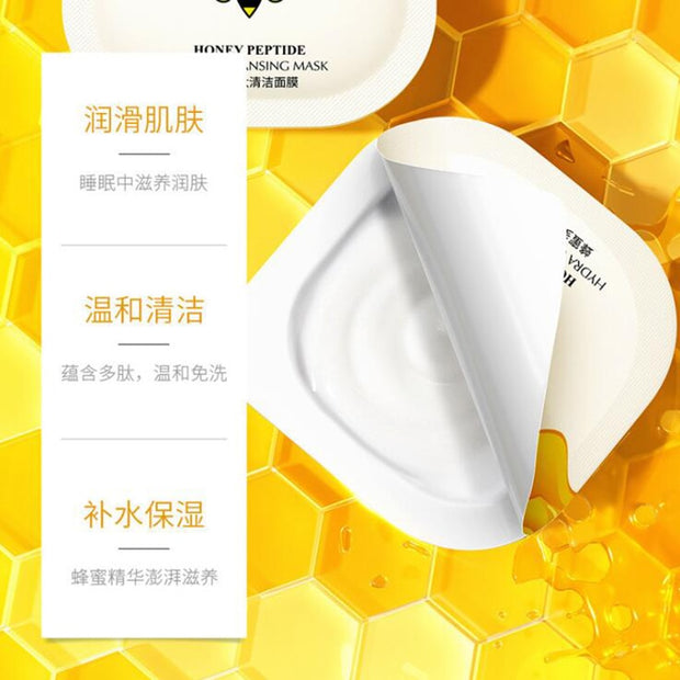 Honey polypeptide small pudding cleansing mask moisturizing refreshing oil control smear sleeping mask 6pcs/set