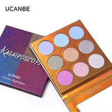 Load image into Gallery viewer, UCANBE 9 Colors Highlighter Palette Shimmer Eyeshadow Palette Blusher Shading Brighten Powder Contour Make up Cosmetics
