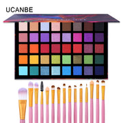 UCANBE Spotlight 40 Color Eye Shadow Palette Colorful Artist Shimmer Glitter Matte Pigmented Powder Pressed Eyeshadow Makeup Kit