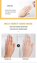 Load image into Gallery viewer, LAIKOU 120g Milk Honey Hand Mask Whitening Moisturizing Repair Exfoliating Calluses Hand Wax Filming Anti-Aging Hand Skin Cream
