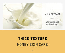 Load image into Gallery viewer, LAIKOU 120g Milk Honey Hand Mask Whitening Moisturizing Repair Exfoliating Calluses Hand Wax Filming Anti-Aging Hand Skin Cream
