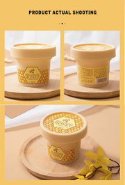LAIKOU 120g Milk Honey Hand Mask Whitening Moisturizing Repair Exfoliating Calluses Hand Wax Filming Anti-Aging Hand Skin Cream
