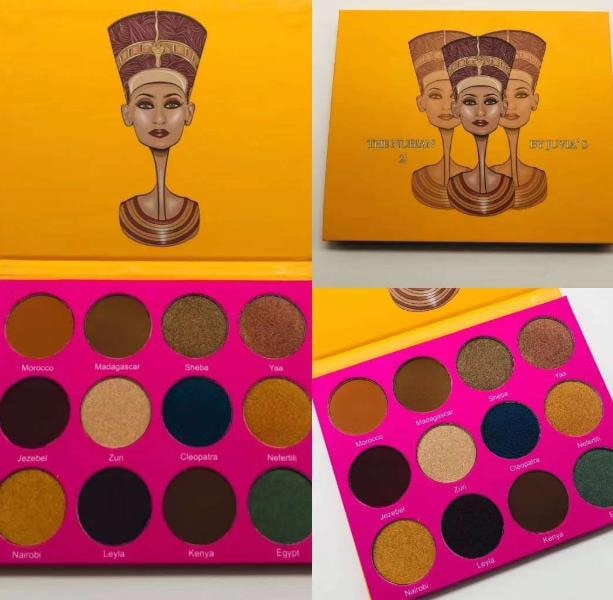 New Cleopatra 9 color eyeshadow pearl eyeshadow bronze color makeup disk Cleopatra packaging eye shadow
