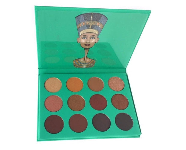 New Cleopatra 9 color eyeshadow pearl eyeshadow bronze color makeup disk Cleopatra packaging eye shadow