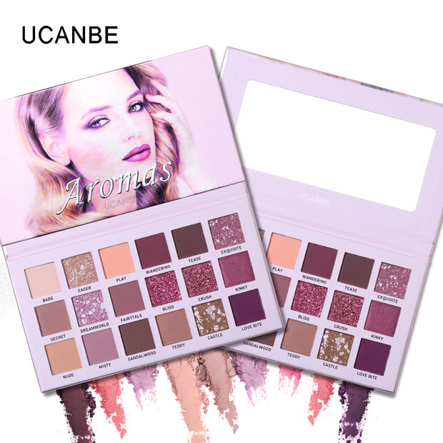 UCANBE 3pcs/lot Twilight+Aromas+Nebula 18 Color NUDE Eyeshadow Makeup Palette Glitter Shimmer Matte Pigment Eye Shadow Cosmetics