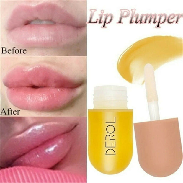 5ml Instant Volumising Lips Plumper Repairing Reduce Lip Fine Lines Mask Long Lasting Moisturizer Care Lip Oil Sexy Plump Serum