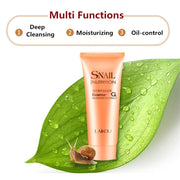LAIKOU Snail Facial Cleanser Facial Cleansing Rich Foaming Organic Natural Gel Daily Face Wash Anti Aging Deep Cleansing